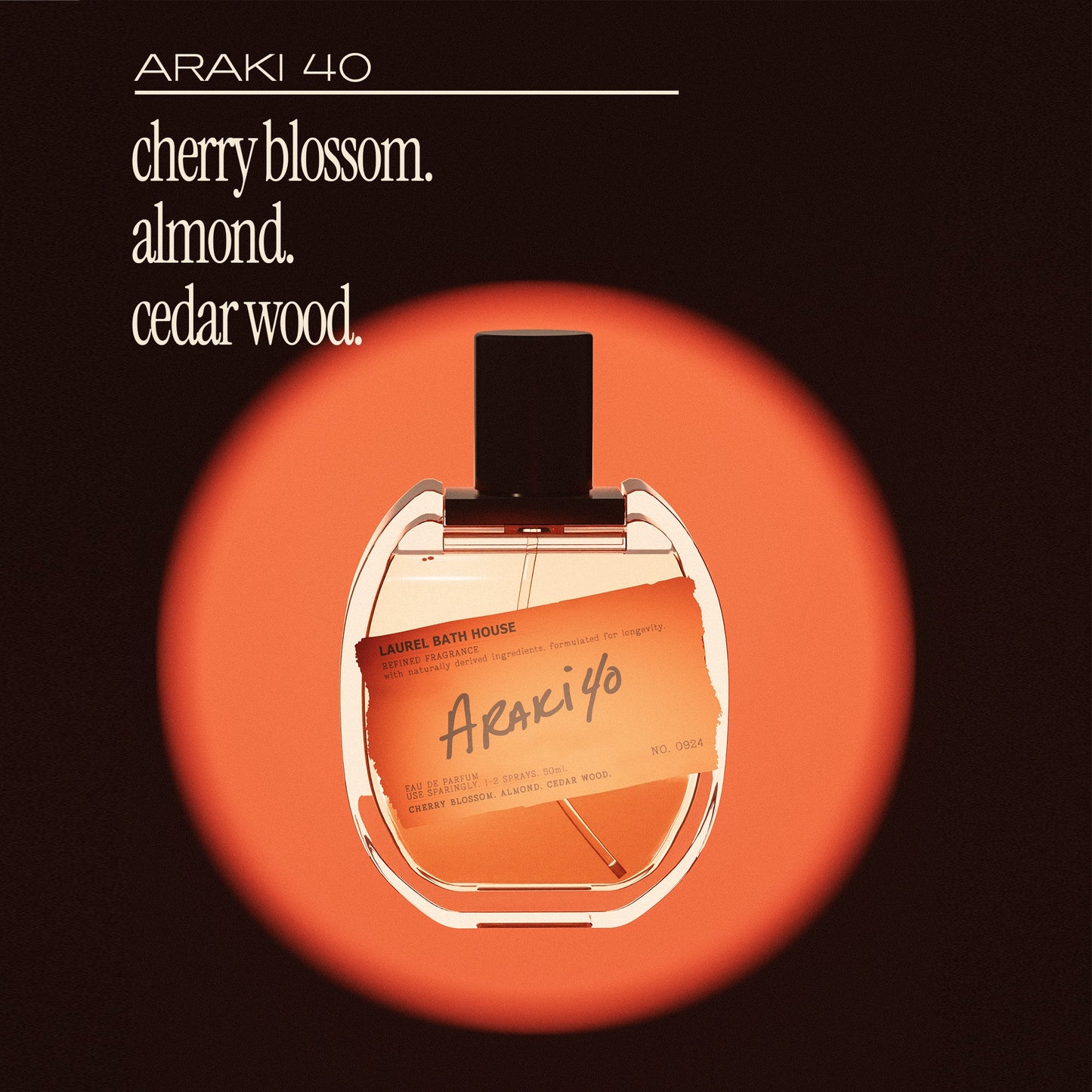 Laurel Bath House - 
Araki 40 Eau de Parfum 50ml Retail Bottle