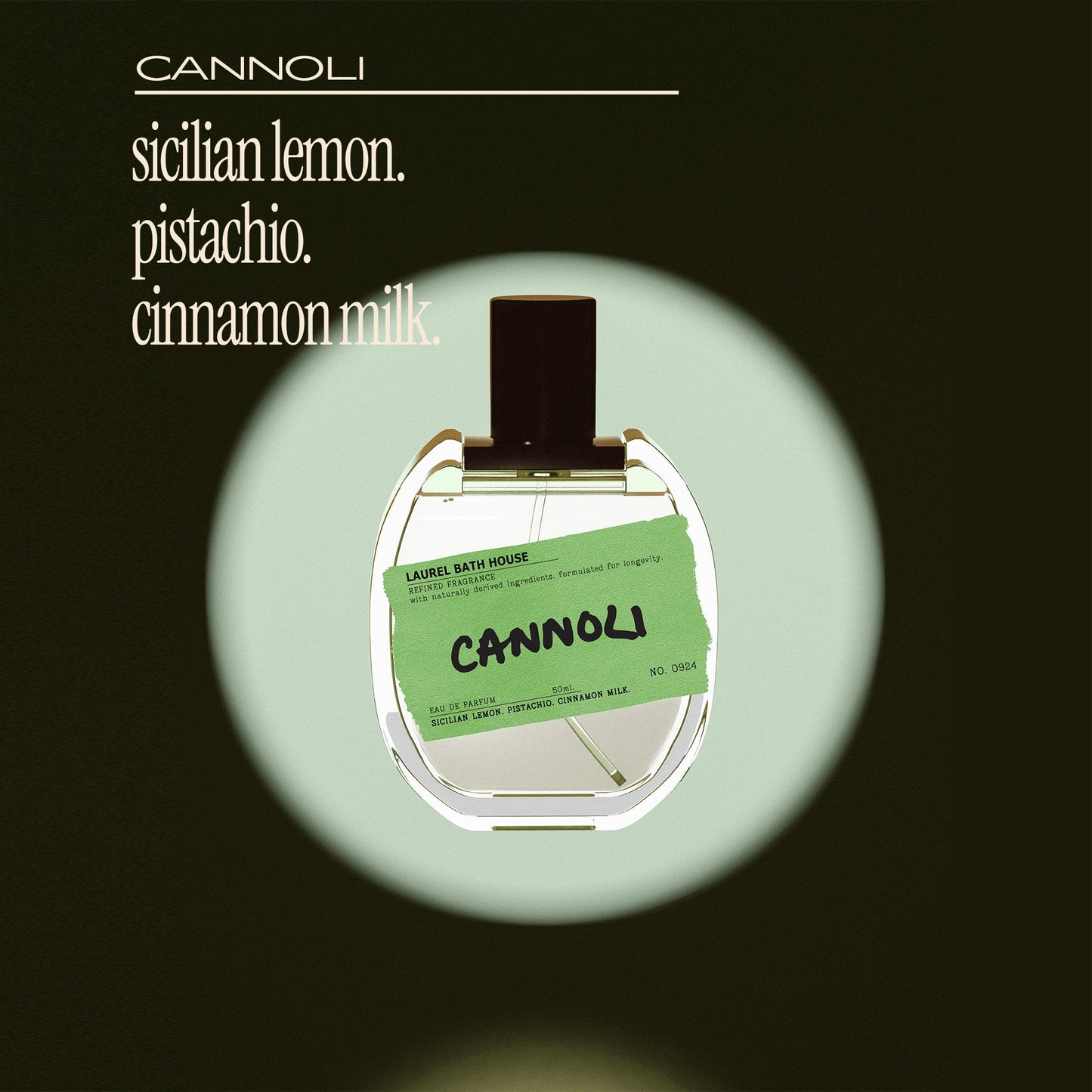 Laurel Bath House - 
Cannoli Eau de Parfum 50ml Retail Bottle